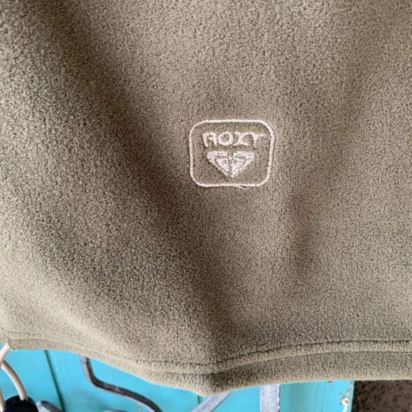 Roxy Quiksilver pullover sweatshirt vest green L - Picture 2 of 6